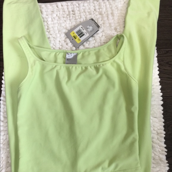 Nike Pants - Nike Body Gear unitard onesie neon green NWT